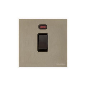 Windsor Range Aged Pewter Switches & Sockets, WAP - 20A Double Pole Switch with Neon by Heritage Brass By M-Marcus