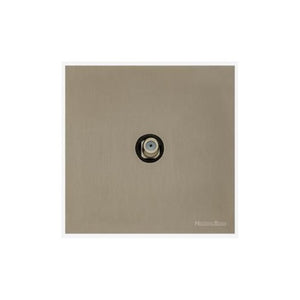 Windsor Range Aged Pewter Switches & Sockets, WAP - 1 Gang Satellite Socket by Heritage Brass By M-Marcus