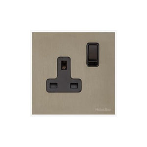 Windsor Range Aged Pewter Switches & Sockets, WAP - Single Socket (13 Amp) by Heritage Brass By M-Marcus