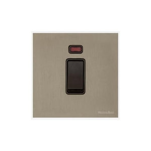 Windsor Range Aged Pewter Switches & Sockets, WAP - 45A DP Cooker Switch with Neon (single plate) by Heritage Brass By M-Marcus