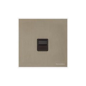 Windsor Range Aged Pewter Switches & Sockets, WAP - 1 Gang Secondary Line Socket by Heritage Brass By M-Marcus