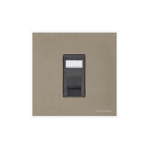 Windsor Range Aged Pewter Switches & Sockets, WAP - 1 Gang CAT6 by Heritage Brass By M-Marcus