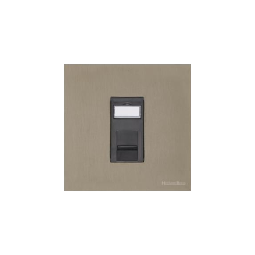 Windsor Range Aged Pewter Switches & Sockets, WAP - 1 Gang CAT6 by Heritage Brass By M-Marcus