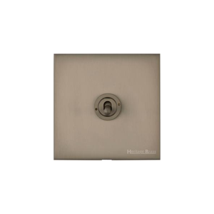 Windsor Range Aged Pewter Switches & Sockets, WAP - 1 Gang Intermediate Toggle Switch by Heritage Brass By M-Marcus