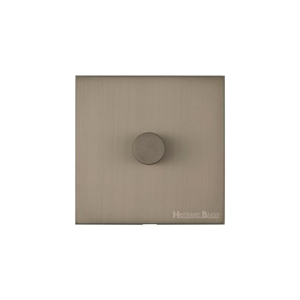 Windsor Range Aged Pewter Switches & Sockets, WAP - 1 Gang Dimmer 250 watts (Compatible with halogen/ incandescent bulbs) by Heritage Brass By M-Marcus