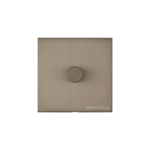 Windsor Range Aged Pewter Switches & Sockets, WAP - 1 Gang Dimmer 250 watts (Compatible with halogen/ incandescent bulbs) by Heritage Brass By M-Marcus