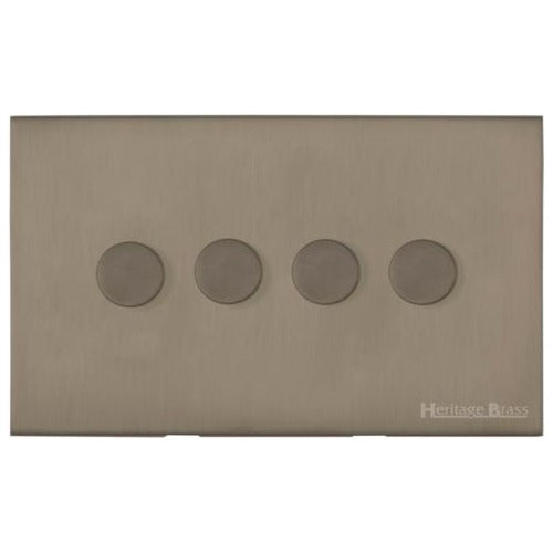 Windsor Range Aged Pewter Switches & Sockets, WAP - 4G Multi Location Primary Dimmer by Heritage Brass By M-Marcus