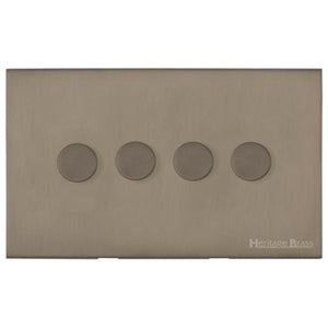 Windsor Range Aged Pewter Switches & Sockets, WAP - 4G Multi Location Secondary Dimmer by Heritage Brass By M-Marcus