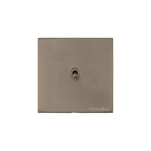 Windsor Range Aged Pewter Switches & Sockets, WAP - 1 Gang Stockholm Toggle by Heritage Brass By M-Marcus