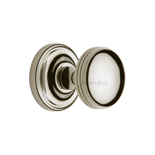 Whitehall Door Knob on Rose by M Marcus - Heritage Brass