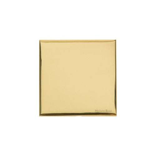 Windsor Range Polished Brass Switches & Sockets, WN1 - FINISH SAMPLE PLATE ONLY by Heritage Brass By M-Marcus