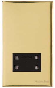 Windsor Range Polished Brass Switches & Sockets, WN1 - Shaver Socket Output Voltage 110/240V by Heritage Brass By M-Marcus