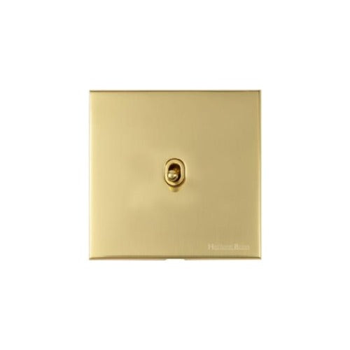 Windsor Range Polished Brass Switches & Sockets, WN1 - 1 Gang Stockholm Toggle by Heritage Brass By M-Marcus