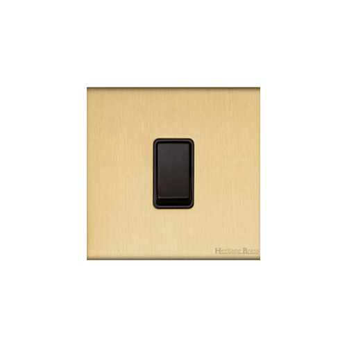 Windsor Range Satin Brass Switches & Sockets, WN44 - 20A Double Pole Switch by Heritage Brass By M-Marcus
