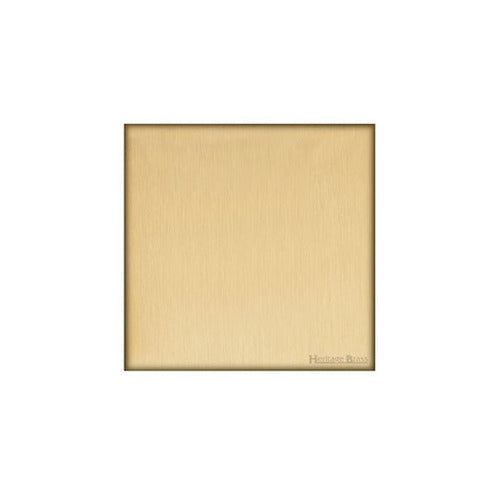 Windsor Range Matt Brass Switches & Sockets, WN40 - Single Blank Plate by Heritage Brass By M-Marcus