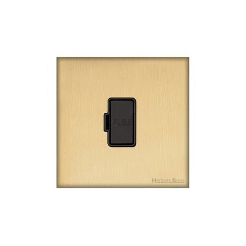 Windsor Range Satin Brass Switches & Sockets, WN44 - Unswitched Spur (13 Amp) by Heritage Brass By M-Marcus