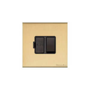 Windsor Range Satin Brass Switches & Sockets, WN44 - Switched Spur (13 Amp) by Heritage Brass By M-Marcus
