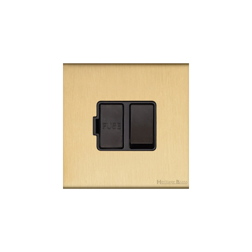 Windsor Range Satin Brass Switches & Sockets, WN44 - Switched Spur (13 Amp) by Heritage Brass By M-Marcus