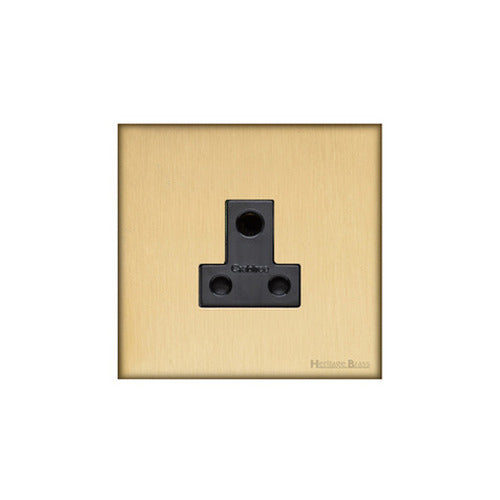 Windsor Range Satin Brass Switches & Sockets, WN44 - 5 Amp 3 Round Pin Socket by Heritage Brass By M-Marcus