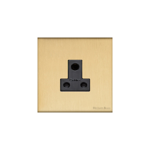 Windsor Range Satin Brass Switches & Sockets, WN44 - 5 Amp 3 Round Pin Socket by Heritage Brass By M-Marcus