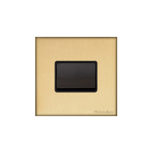 Windsor Range Satin Brass Switches & Sockets, WN44 - 6A Triple Pole Fan Isolator Switch by Heritage Brass By M-Marcus