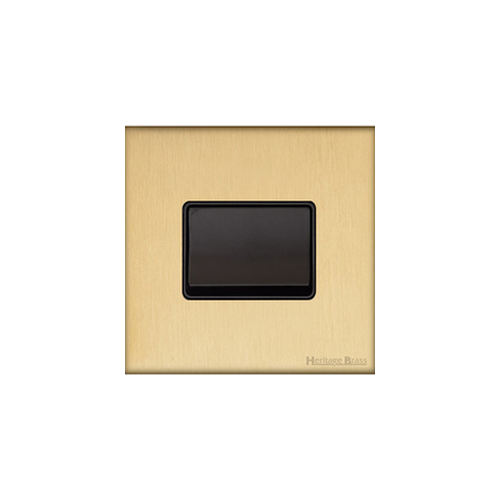 Windsor Range Satin Brass Switches & Sockets, WN44 - 6A Triple Pole Fan Isolator Switch by Heritage Brass By M-Marcus