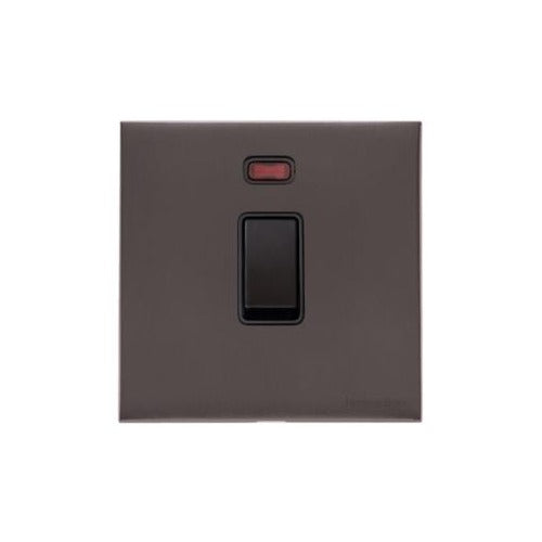 Windsor Range Satin Nickel Switches & Sockets, WN5 - 20A Double Pole Switch with Neon by Heritage Brass By M-Marcus