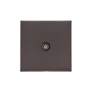 Windsor Range Satin Nickel Switches & Sockets, WN5 - 1 Gang Non-Isolated TV Coaxial Socket by Heritage Brass By M-Marcus