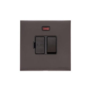 Windsor Range Satin Nickel Switches & Sockets, WN5 - Switched Spur with Neon (13 Amp) by Heritage Brass By M-Marcus