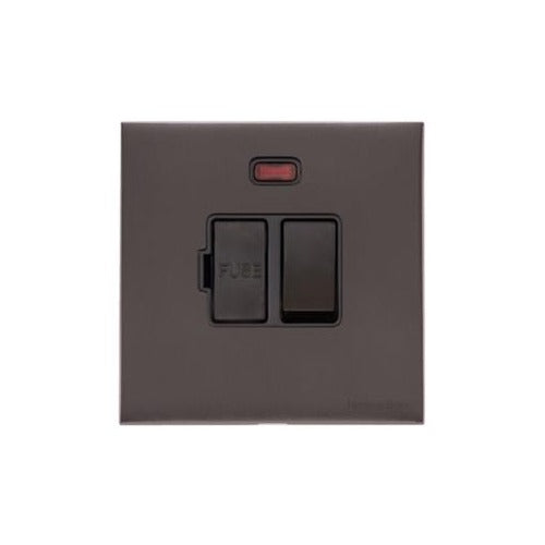 Windsor Range Satin Nickel Switches & Sockets, WN5 - Switched Spur with Neon (13 Amp) by Heritage Brass By M-Marcus
