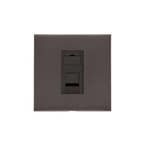Windsor Range Dark Antique Bronze Switches & Sockets WN95 - 1 Gang CAT6 by Heritage Brass By M-Marcus