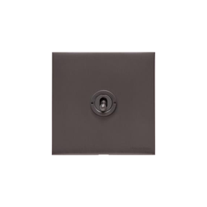 Windsor Range Matt Bronze Switches & Sockets, WN9 - 1 Gang Toggle Switch by Heritage Brass By M-Marcus