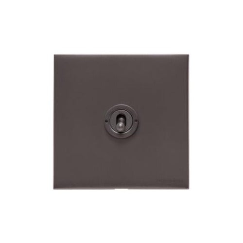 Windsor Range Matt Bronze Switches & Sockets, WN9 - 1 Gang Intermediate Toggle Switch by Heritage Brass By M-Marcus
