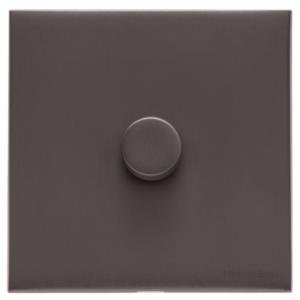 Windsor Range Matt Bronze Switches & Sockets, WN9 - 1 Gang TED Dimmer (Compatible with LED Lamps) by Heritage Brass By M-Marcus