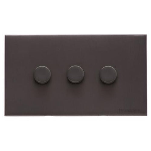 Windsor Range Matt Bronze Switches & Sockets, WN9 - 3G Multi Location Primary Dimmer by Heritage Brass By M-Marcus