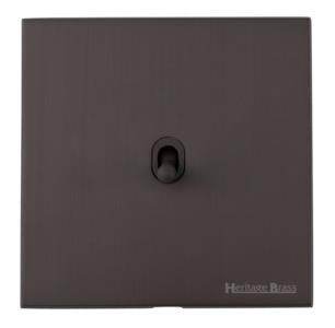 Windsor Range Matt Bronze Switches & Sockets, WN9 - 1 Gang Dimming Stockholm Toggle by Heritage Brass By M-Marcus