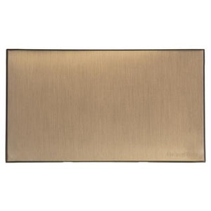 Windsor Range Matt Antique Brass Switches & Sockets, WN92 - Double Blank Plate by Heritage Brass By M-Marcus