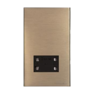 Windsor Range Dark Antique Bronze Switches & Sockets WN95 - Shaver Socket Output Voltage 110/240V by Heritage Brass By M-Marcus