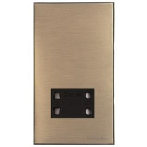 Windsor Range Matt Antique Brass Switches & Sockets, WN92 - Shaver Socket Output Voltage 110/240V by Heritage Brass By M-Marcus