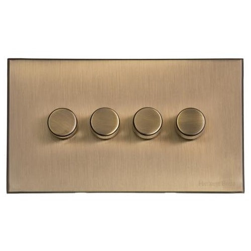 Windsor Range Antique Brass Switches & Sockets, WN91 - 4G Multi Location Secondary Dimmer by Heritage Brass By M-Marcus
