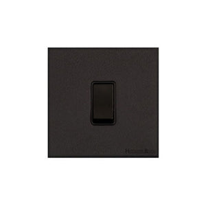 Windsor Range Matt Black Switches & Sockets, WBK - 1 Gang Satellite Socket by Heritage Brass By M-Marcus