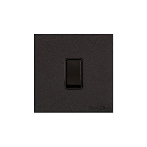 Windsor Range Matt Black Switches & Sockets, WBK - 1 Gang Satellite Socket by Heritage Brass By M-Marcus