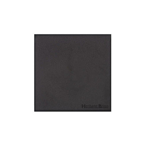 Windsor Range Matt Black Switches & Sockets, WBK - Single Blank Plate by Heritage Brass By M-Marcus