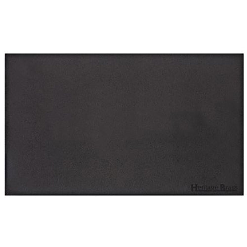 Windsor Range Matt Black Switches & Sockets, WBK - Double Blank Plate by Heritage Brass By M-Marcus