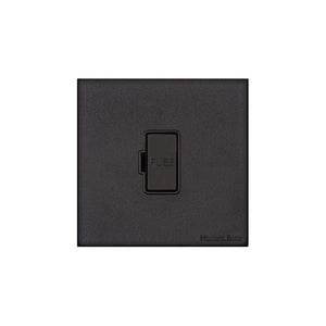 Windsor Range Matt Black Switches & Sockets, WBK - Unswitched Spur (13 Amp) by Heritage Brass By M-Marcus