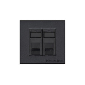 Windsor Range Jet Black (Project Finish) 2 Gang CAT6