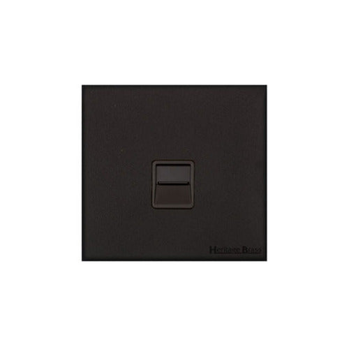 Windsor Range Jet Black (Project Finish) 1 Gang Secondary Line Socket