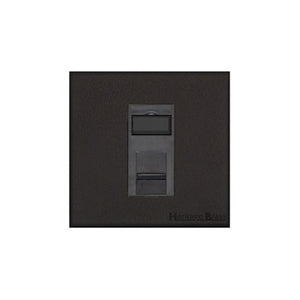 Windsor Range Jet Black (Project Finish) 1 Gang CAT6