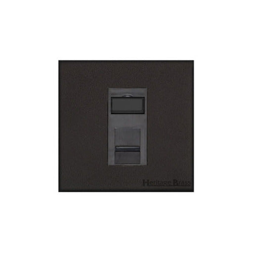 Windsor Range Jet Black (Project Finish) 1 Gang CAT6