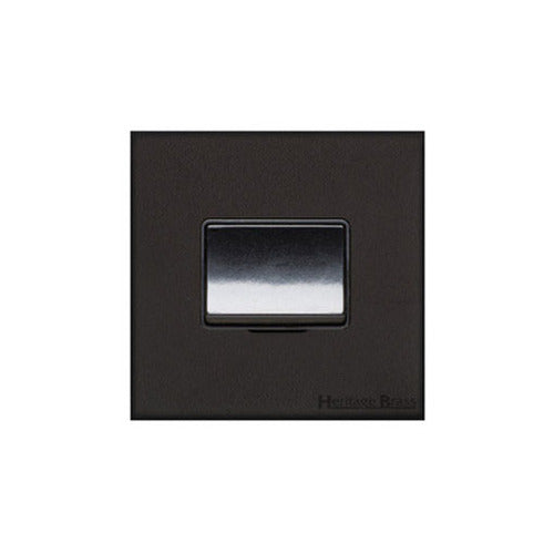 Windsor Range Matt Black Switches & Sockets, WBK - 6A Triple Pole Fan Isolator Switch by Heritage Brass By M-Marcus